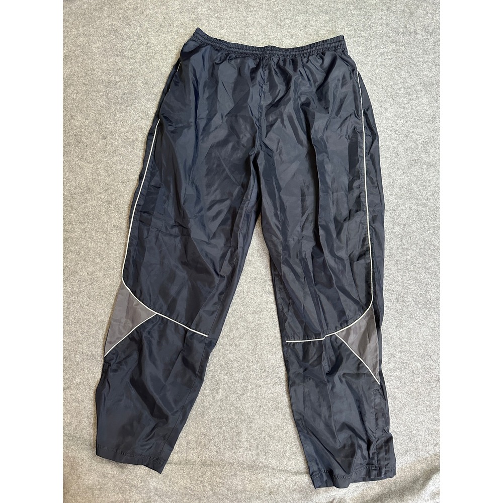 BCG Mesh Lined Track Pants XL Navy Blue Nylon Athletic Training